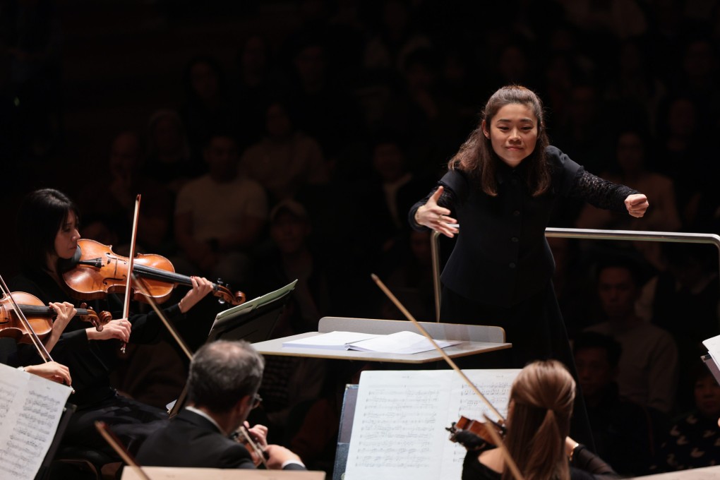 Elim Chan conducts the Hong Kong Philharmonic Orchestra at the Hong Kong Cultural Centre on November 22, 2024. Photo: Keith Hiro/HK Phil