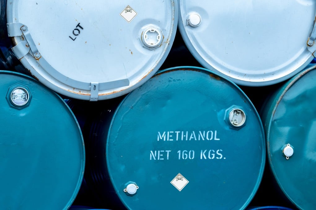 Methanol is a toxic alcohol used in industrial and household products. Unscrupulous producers sometimes add it to alcoholic drinks to make them more potent. Methanol poisoning recently killed six tourists in Laos. Photo: Shutterstock