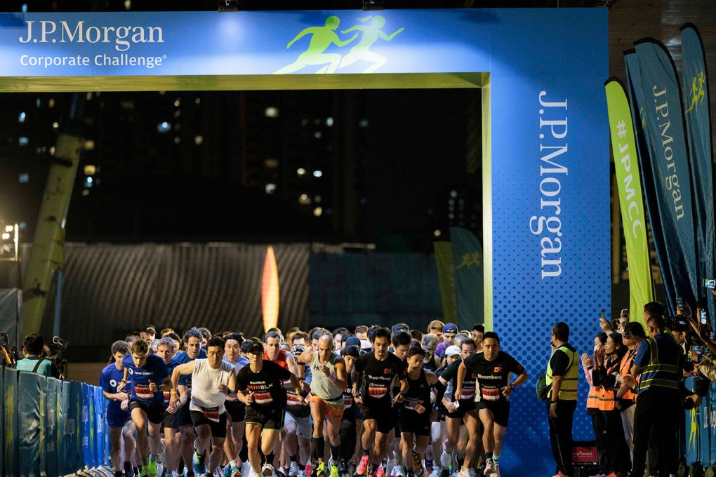 Over 4,750 participants from more than 150 companies took part in the Hong Kong debut of the J.P. Morgan Corporate Challenge.
