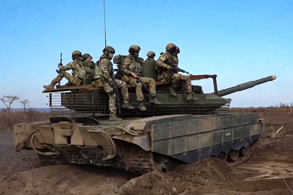Russian soldiers training for combat in an undisclosed location. Photo: Russian Defense Ministry Press Service via AP