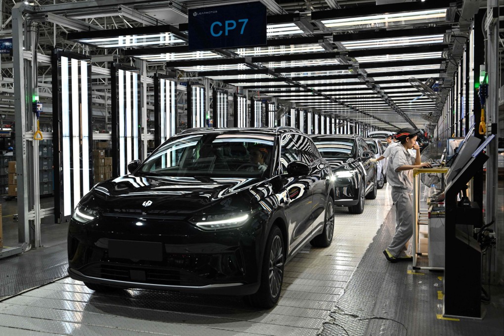 A Leapmotor factory in Jinhua, China. Photo: Agence France Presse