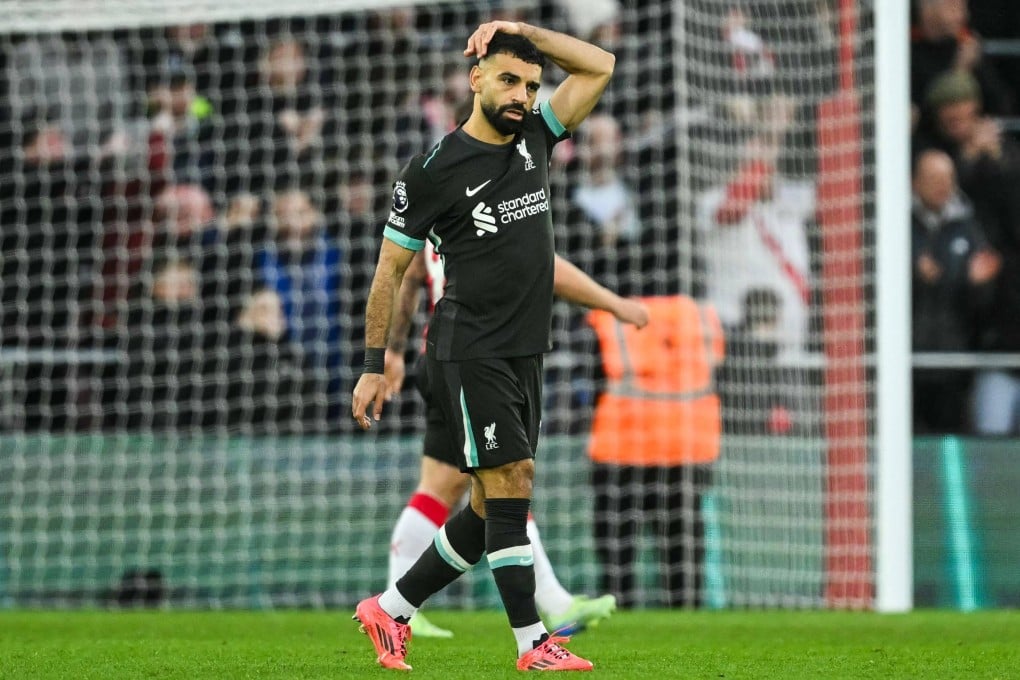 Liverpool forward Mohamed Salah said he is unsure about whether his future will be at Anfield following his two-goal salvo against Southampton. Photo: AFP