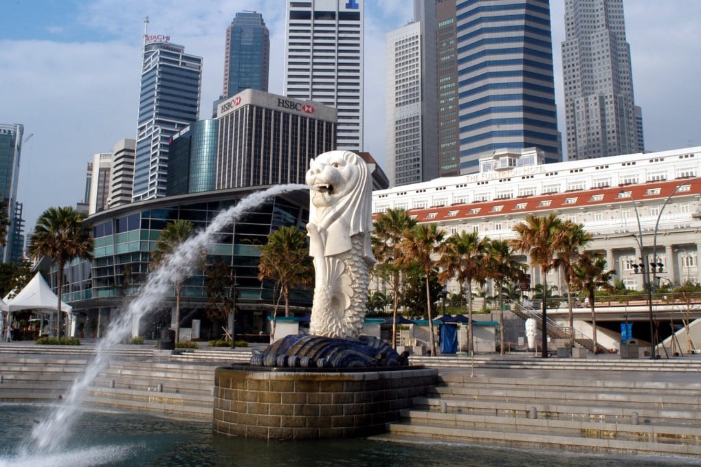 Singapore’s Merlion statue. Photo: Getty Images