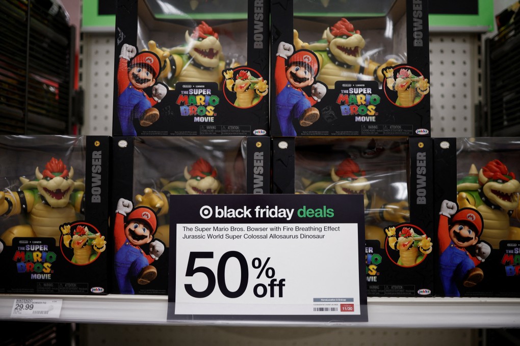 Super Mario Bros toys are displayed at a Target store in Washington ahead of Black Friday on November 27, 2024. Photo: Reuters