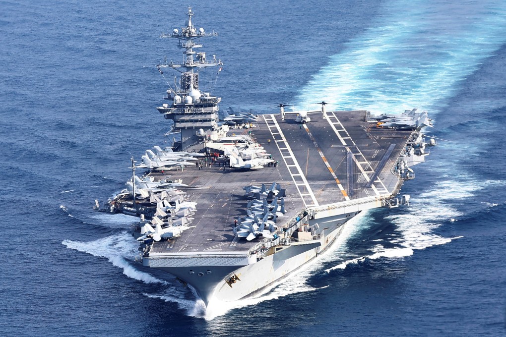The USS George Washington is pictured during a trilateral exercise among the US, Japan and South Korea on November 14. Photo: Reuters