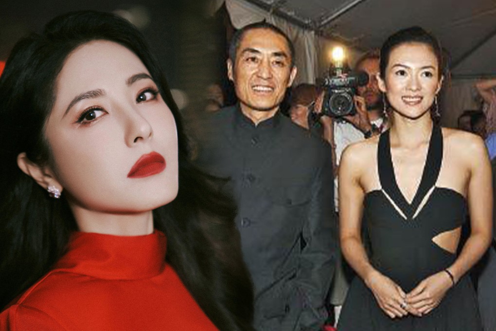 Rumour has it that Zeng Li, left, missed an opportunity to work with the renowned director Zhang Yimou, middle, during his visit to her university, which resulted in a film role being awarded to Zhang Ziyi, right. Photo: SCMP composite/Weibo/Sohu