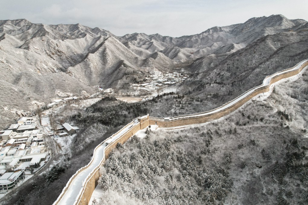 A section of the Great Wall of China north of Beijing. Like the incomplete border wall between the United States and Mexico, the Great Wall was built in sections that were later joined together to make a single barrier. Photo: AFP
