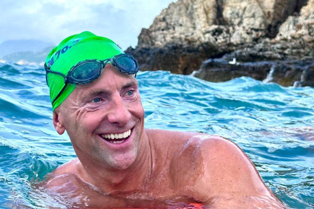 Brett Kruse has been getting ready for his charity challenge with the Southside Swimming Hong Kong group. Photo: Edie Hu