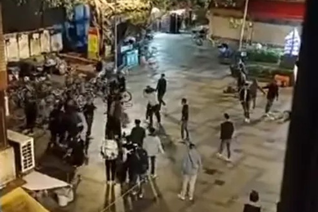 The incident occurred on Saturday at around 10pm on Cheung Chau Church Road, where police received reports of a street fight involving numerous individuals. Photo: Handout