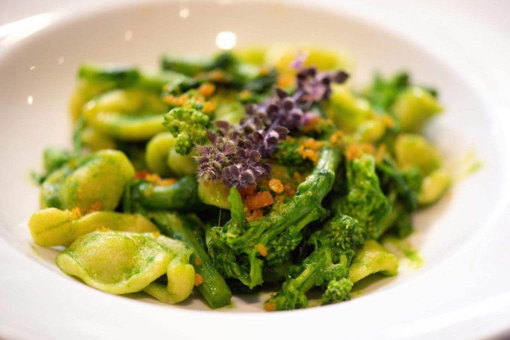 Serving up tasty plant-based dishes such as pasta with broccolini, basil flowers and lemon zest will help propel diners to eat more plant-based meals. Photo: Instagram/@ciaindustryleadership