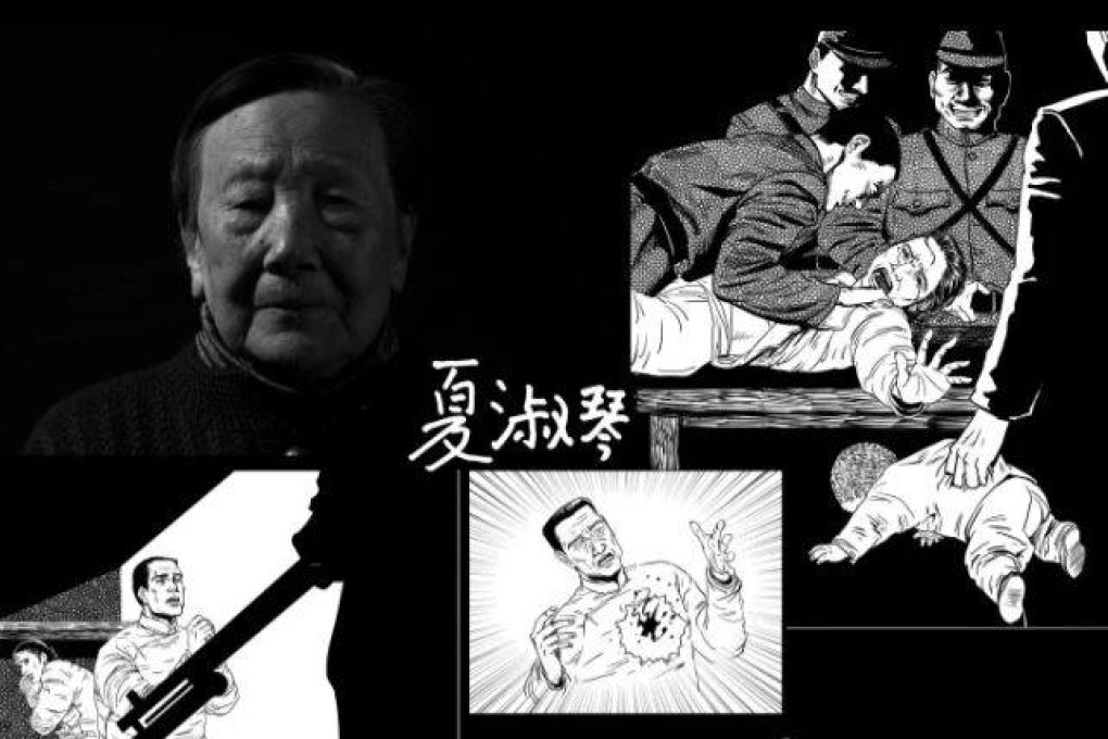 The Japanese troops murdered Chang Zhiqiang’s father and his three younger brothers. Photo: Xinhua/Illustration by Chen Congying