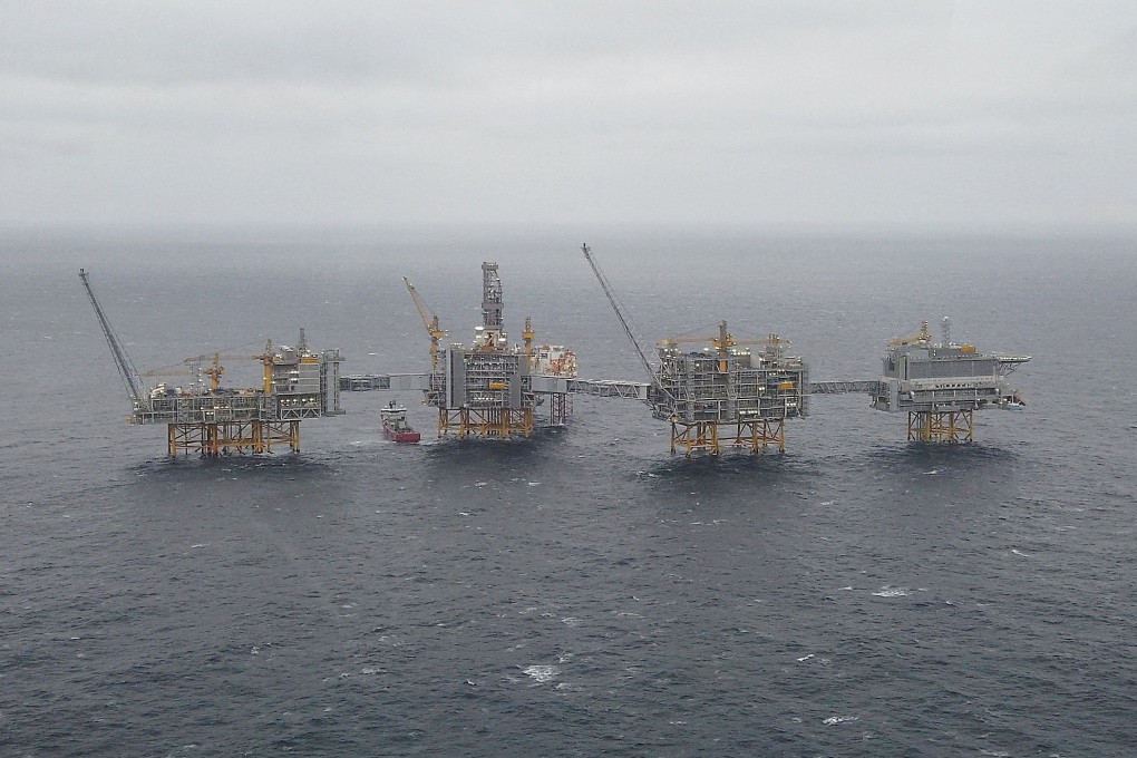 Norwegian oilfield platforms in the North Sea. File photo: Reuters