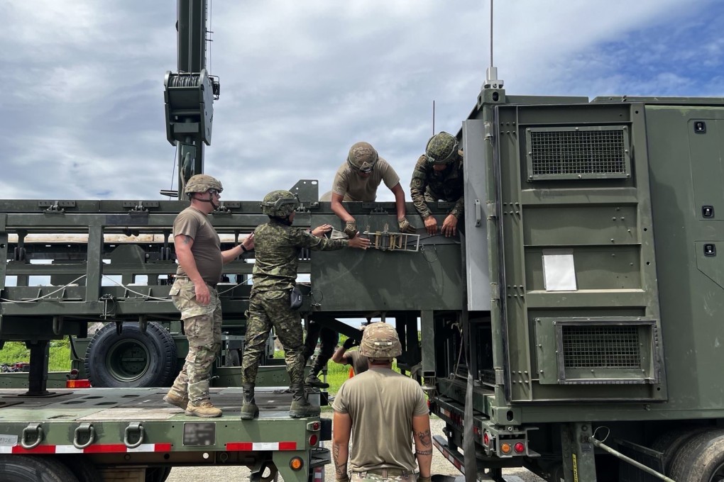 US and Philippine soldiers prepare a reload fixture of the Mid-Range Capability missile system or Typhon at a drill in Northern Luzon, Philippines in June. Photo: 1st Multi-Domain Task Force