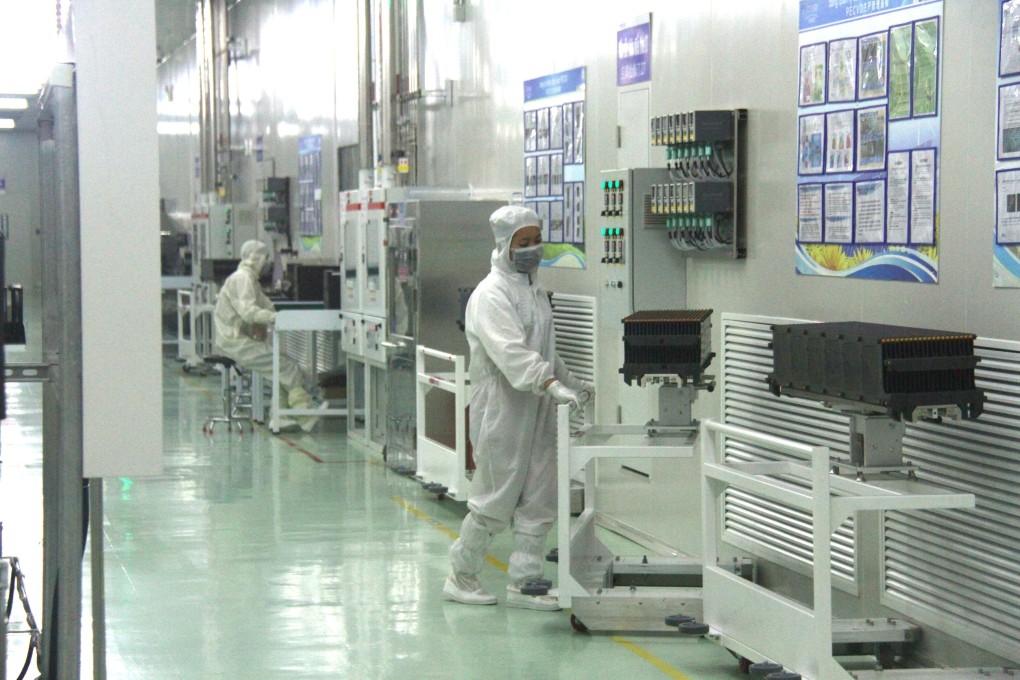 Trina Solar’s workshop in Bac Giang province in Vietnam. Photo: Xinhua