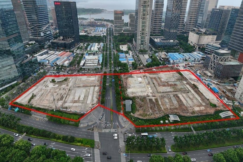 The land parcel bought by China Overseas Land and Investment and China Resources Land. Photo: Shenzhen Public Resources Trading Center