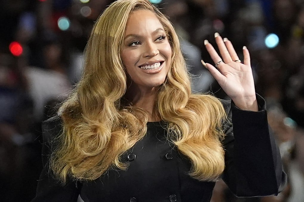 Beyoncé at a campaign event for 2024 US presidential candidate Kamala Harris. Music industry magazine Billboard has crowned her the greatest pop star of the 21st century. Photo: AP