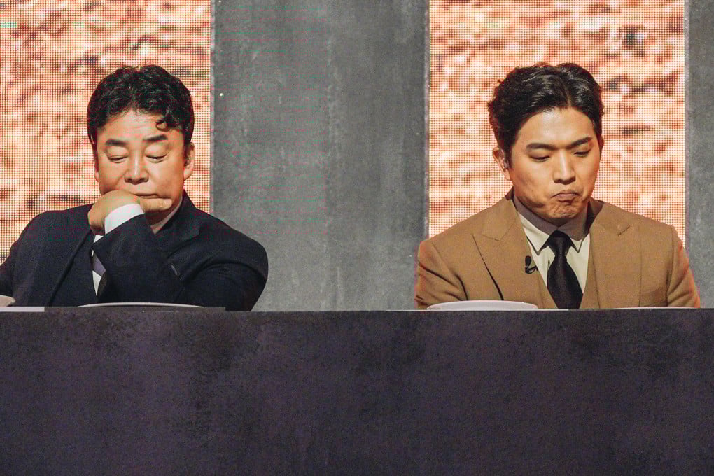 Paik Jong-won (left) and Anh Sung-jae in a still from Culinary Class Wars. Hopefuls can apply through the official social media channels of Netflix Korea for the show’s second season. Photo: Netflix