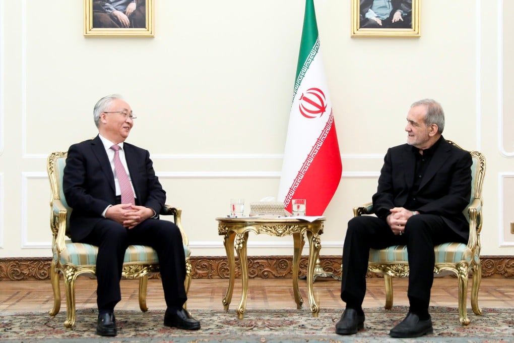Iran’s President Masoud Pezeshkian told visiting Chinese Vice-Premier Zhang Guoqing Tehran is committed to the 25-year agreement it signed with Beijing. Photo: president.ir