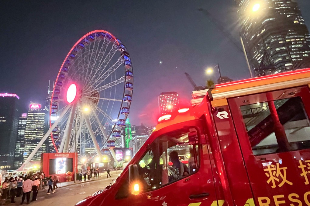 Nearly 200 people were trapped when the Ferris wheel stopped. Photo: Nora Tam
