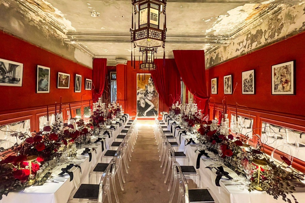 A room in Yu Yuen, an abandoned and reputedly haunted mansion in Hong Kong, as it looked for a Dangerous Dinner hosted by interior designer Sacha Yasumoto, for which guests paid HK$5,500 a head. Photo: Sasha Yasumoto