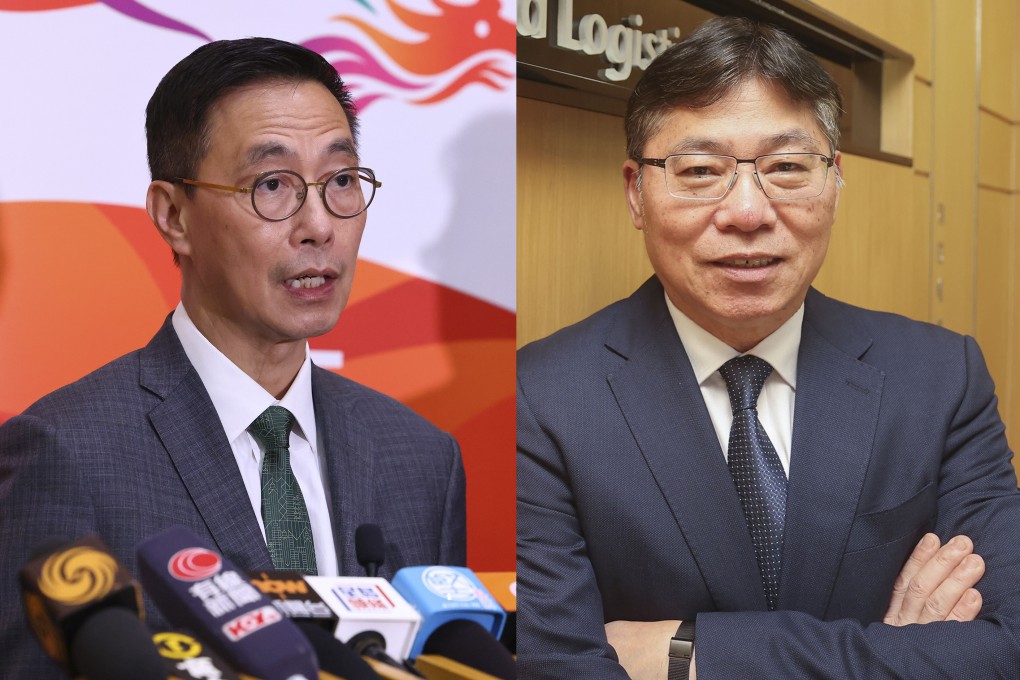 Kevin Yeung (left) has been sacked as tourism chief and Lam Sai-hung fired as transport minister. Photo: Jonathan Wong, Dickson Lee