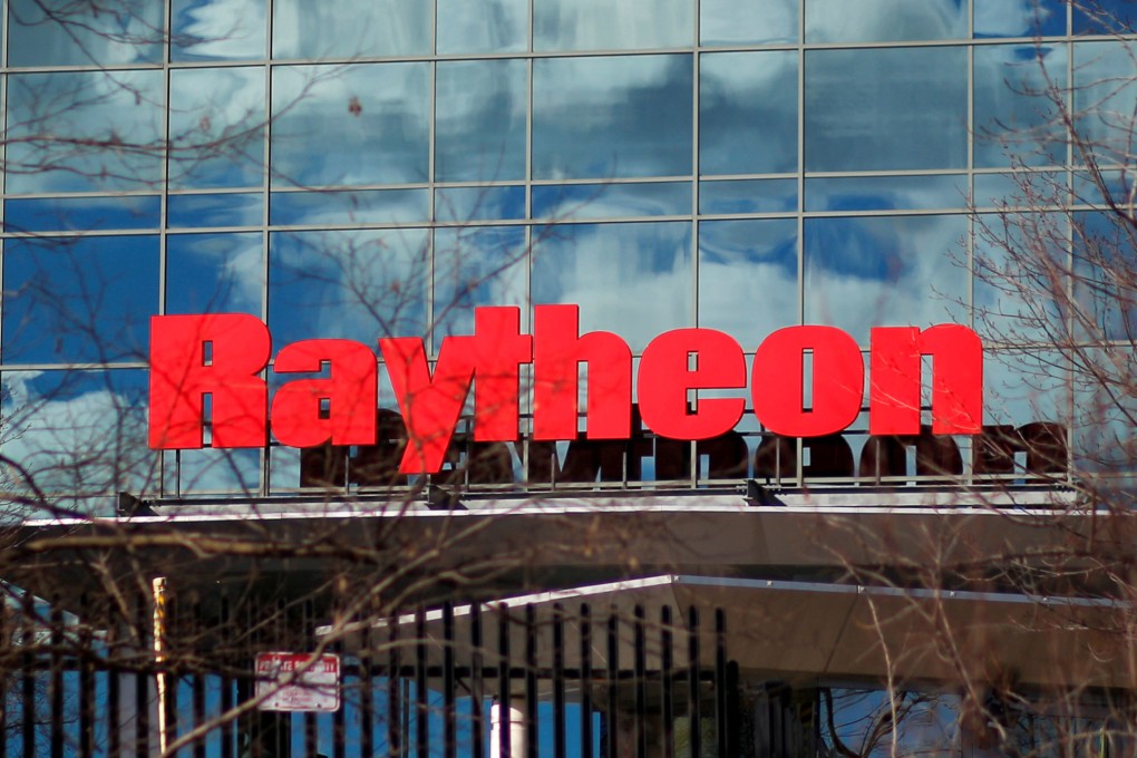 A sign marks the Raytheon offices in Woburn, Massachusetts. File photo: Reuters