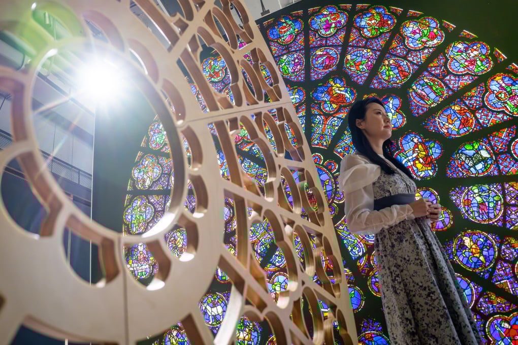 A media preview of Notre-Dame de Paris, The Augmented Exhibition, which opens to the public at West Kowloon Cultural District, Hong Kong, on December 8. Photo: Alexander Mak