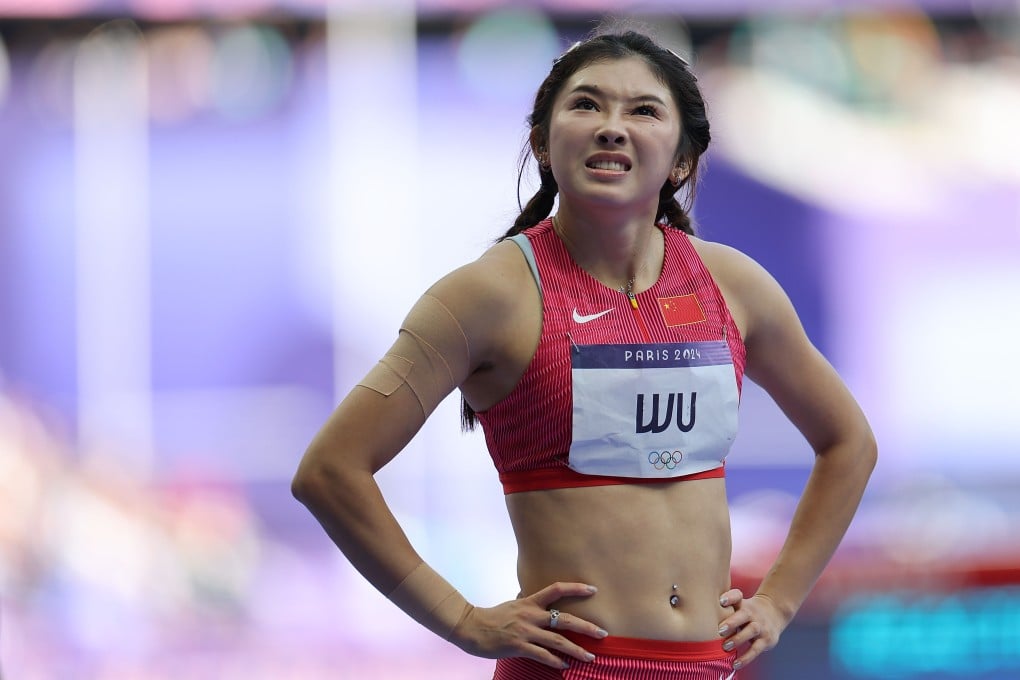 Chinese hurdler Wu Yanni is another sportswoman often called out for her appearance. Like all Chinese athletes, she has to cover her tattoos when she competes. Photo: Xinhua