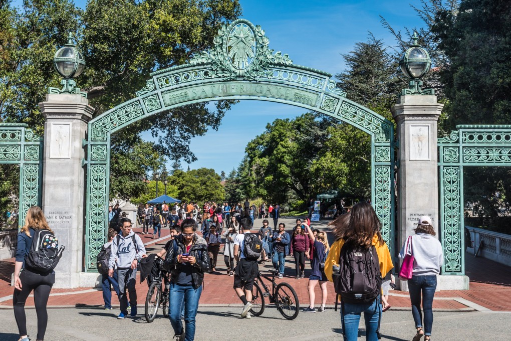Students pass through Sather Gate at the University of California, Berkeley, which is among the US universities that have sent notices to international students, according to Chinese social media posts. Photo: Shutterstock
