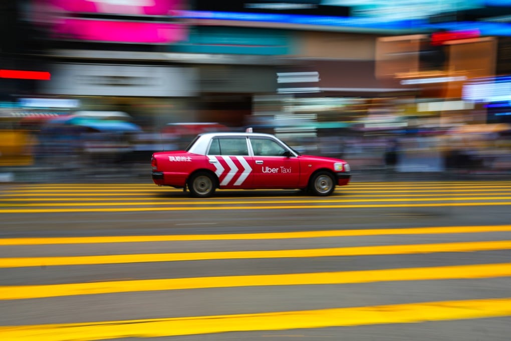 An Uber taxi in Tsim Sha Tsui. Photo: Sam Tsang