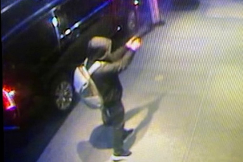 Footage released by police shows “the individual sought in connection” with the killing of Brian Thompson, the chief executive of UnitedHealthcare. Photo: NYPD via TNS
