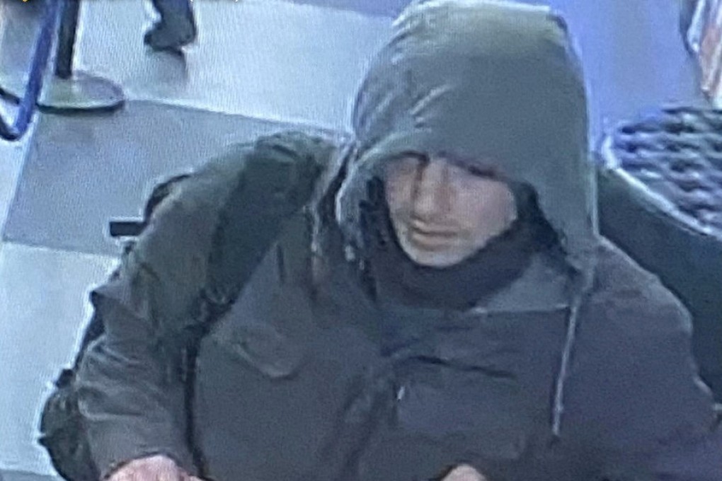 A undated police image shows an individual wanted for questioning in connection with the killing of UnitedHeatlhcare CEO Brian Thompson. Photo: NYPD via Reuters