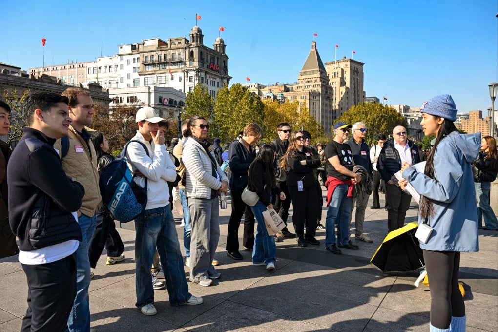 Foreign tourists at the Bund in Shanghai last month. China’s Young Envoys Scholarship, or YES, offers five-year multiple-entry visas to young Americans taking part in the programme. Photo: Xinhua