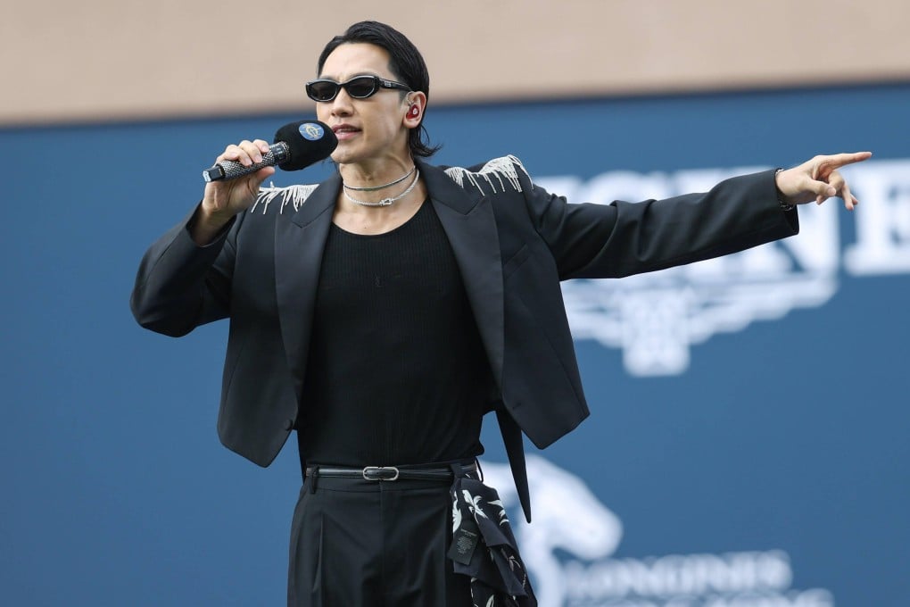 K-pop star Rain thrilled fans with a selection of his songs at the opening of the Longines Hong Kong International Races at the Sha Tin Racecourse in Hong Kong. Photo: Hong Kong Jockey Club