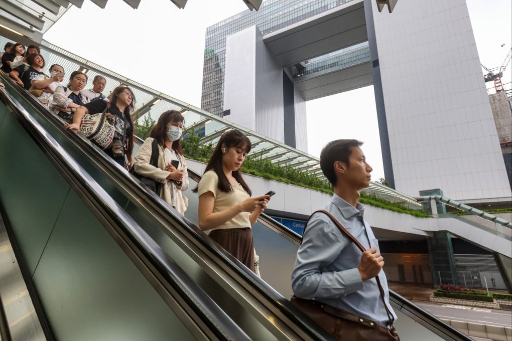 The end of the work day at Hong Kong’s government offices in Admiralty on June 4. Photo: Edmond So