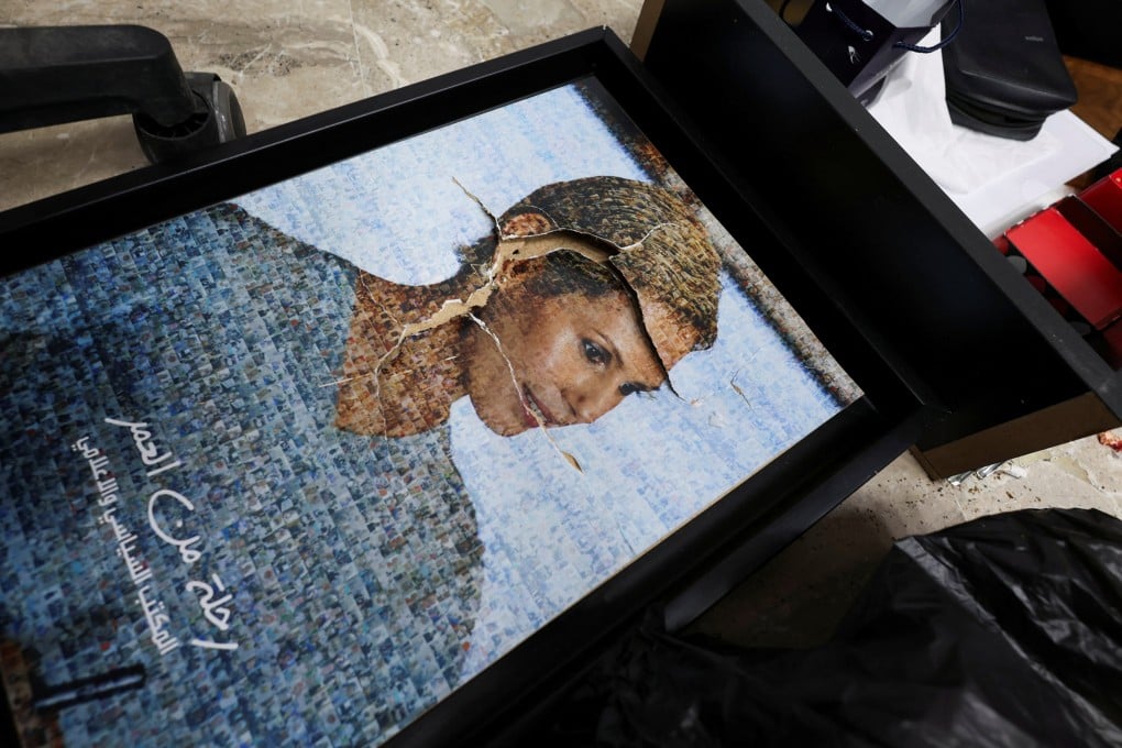 A picture of Asma, wife of Syria’s Bashar al-Assad, at one of the rooms in Presidential Palace after rebels seized the capital and ousted Syria’s Bashar al-Assad. Photo: Reuters