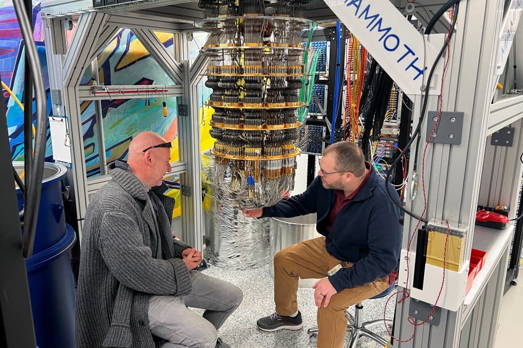 Google Quantum AI’s Hartmut Neven, left, and Anthony Megrant at Google’s Quantum AI lab in Santa Barbara, California. Photo: Reuters