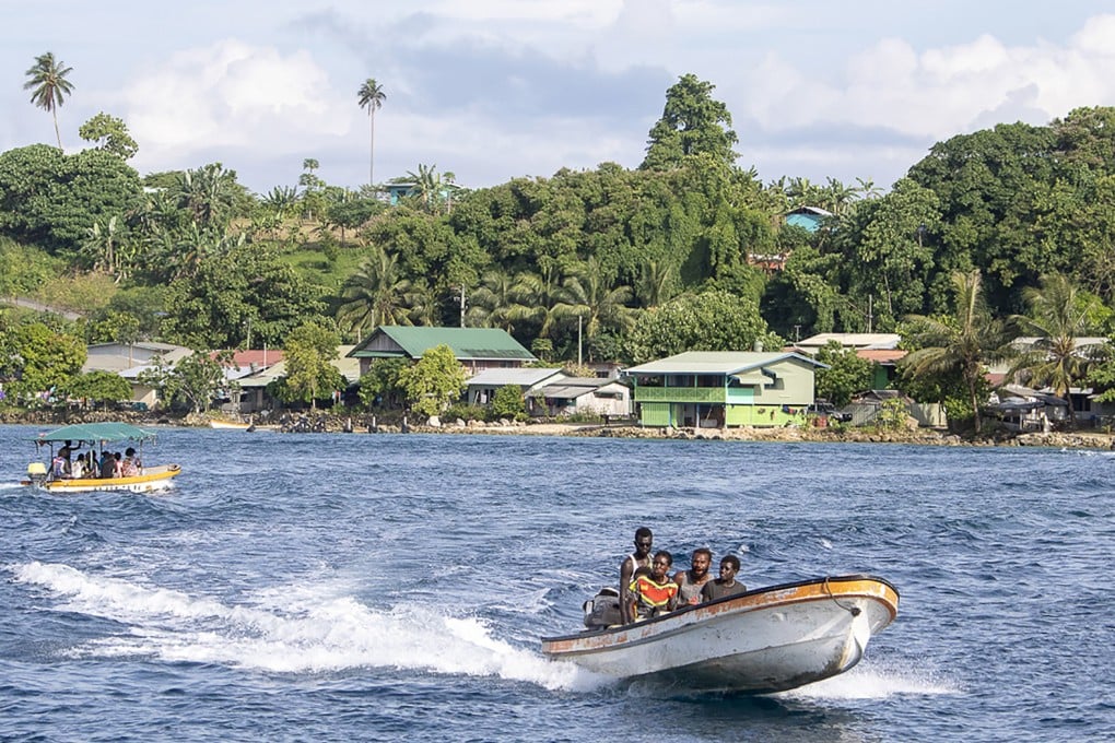 A bustling waterway in Bougainville’s capital Buka pictured in 2019. Photo: AFP