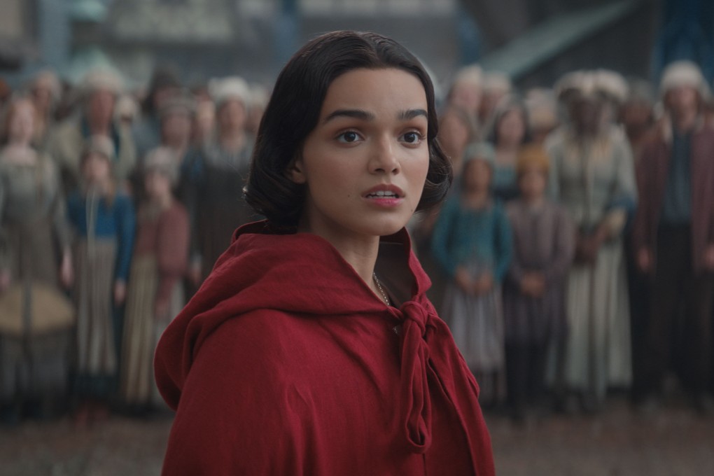 Rachel Zegler as Snow White in a still from Snow White. Photo: Disney