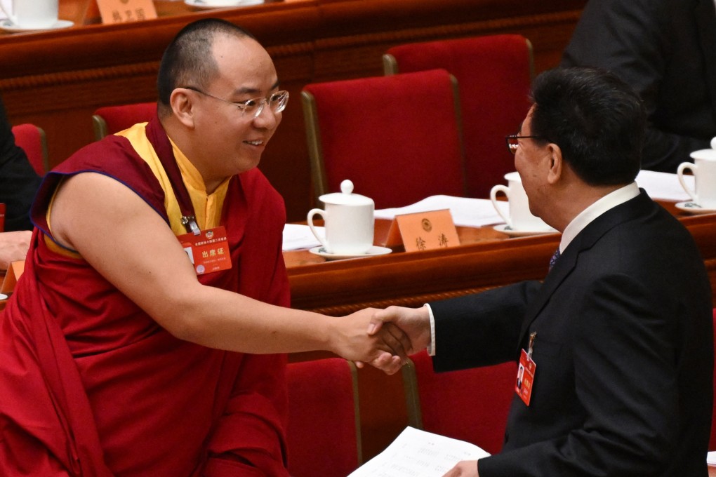 The current Panchen Lama, Gyaincain Norbu, was chosen by Chinese authorities and sits on the country’s top political advisory body. Photo: AFP