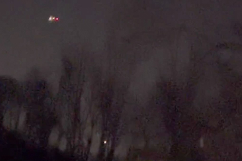 In this image taken from video, what appears to be drones flying over Randolph, New Jersey on December 4, 2024. Photo: MartyA45_ /TMX via AP