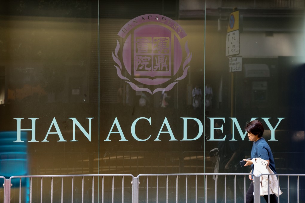 Han Academy in Aberdeen told parents in a recent briefing that it was now HK$100 million in debt. Photo: Jelly Tse