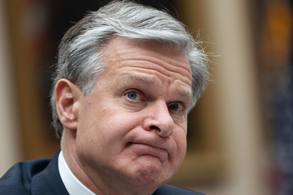 Christopher Wray, the outgoing FBI director, has called the threats posed by Chinese attacks “existential”. Photo: AFP
