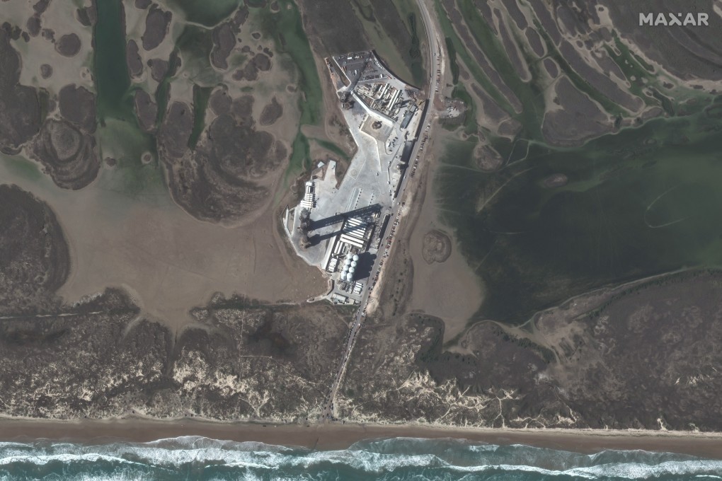 The launchpad at Starbase, in Boca Chica, Texas. File photo: Maxar Technologies via AFP