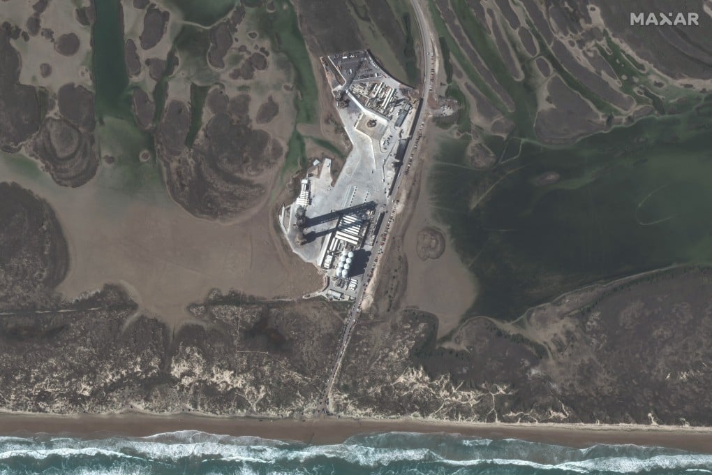 The launchpad at Starbase, in Boca Chica, Texas. File photo: Maxar Technologies via AFP