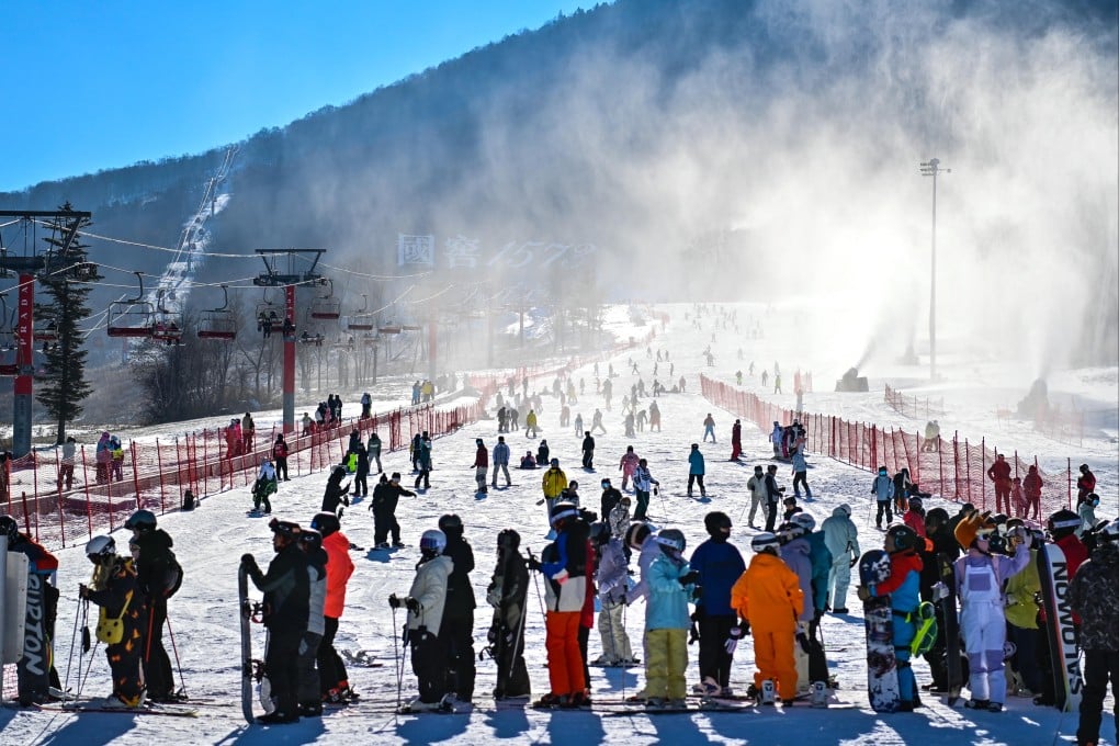 Skiers enjoy the sport at the Beidahu Ski Resort in Jilin City, northeast China’s Jilin province. Photo: Xinhua