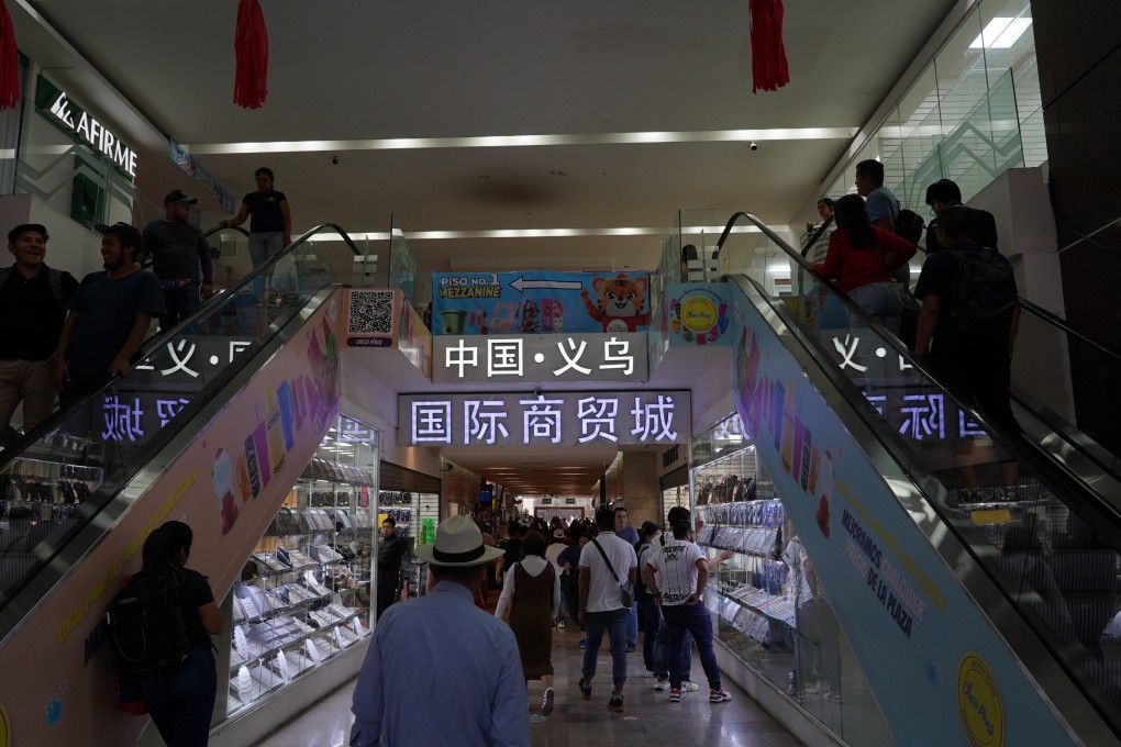 The interior of Plaza Izazaga 89, or “Yiwu Mall”, a shopping centre for imported Chinese goods. Photo: Ji Siqi