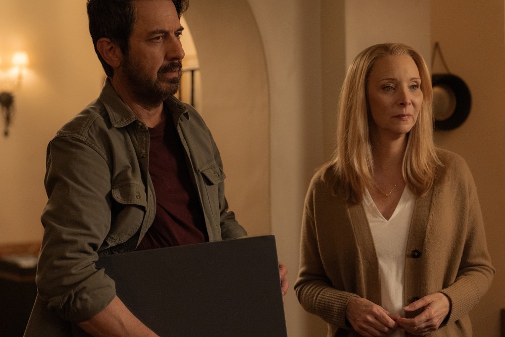 Ray Romano and Lisa Kudrow in a still from No Good Deed, a real estate black comedy set in Los Angeles. Photo: Netflix