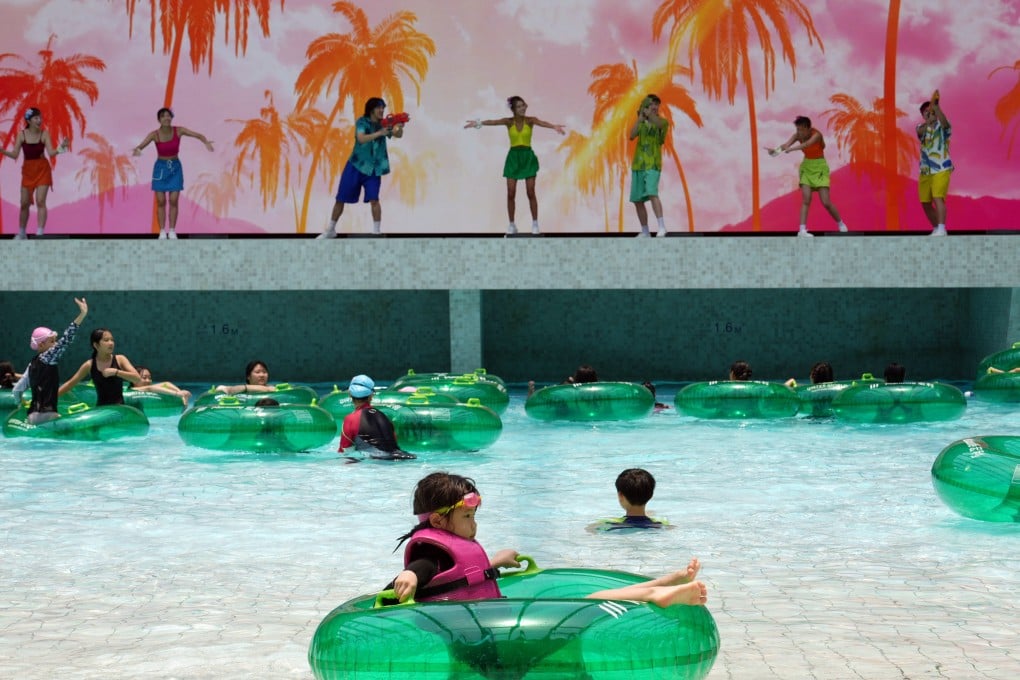 Dancers perform during the media preview of a summer festival at Ocean Park’s Water World on June 27. Photo: Sam Tsang