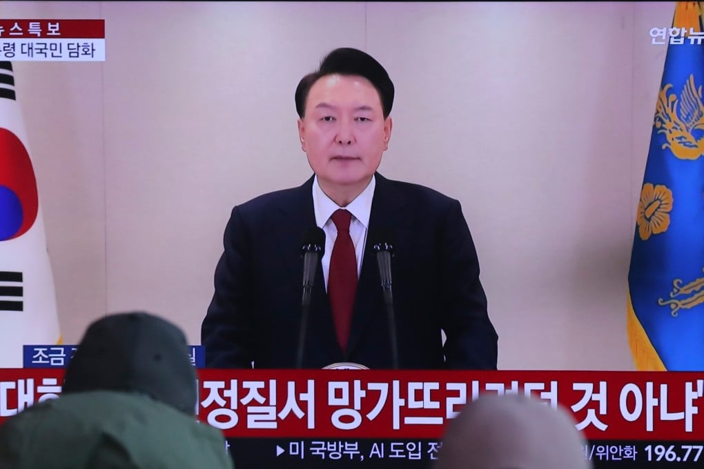 South Korean President Yoon Suk-yeol says his decision to declare martial law was motivated by opposition actions that were “threatening national security and social safety”. Photo: Xinhua